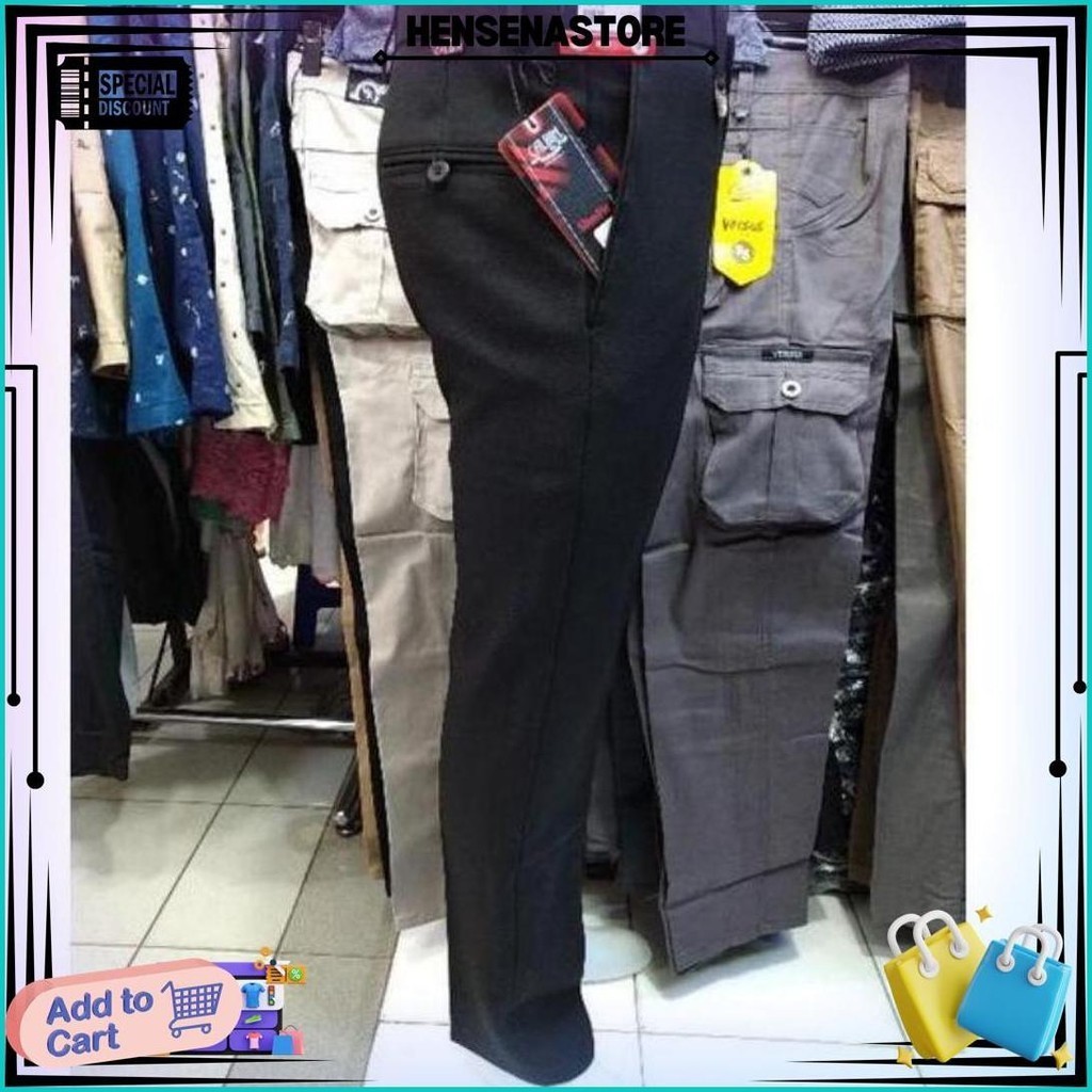 Celana Formal Pria | Celana Kain Slimfit | Celana Calbin Original | Celana Kain Bahan Slimfit Sale