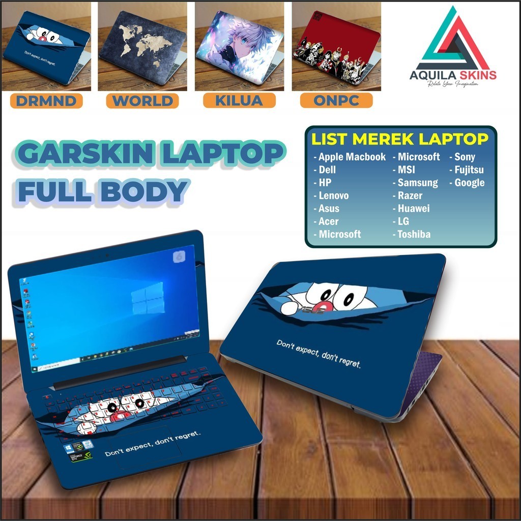 Garskin Skin Laptop Full Body Semua Seri Custom-Garskin laptop dan handphone