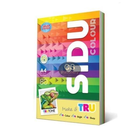 

Kertas HVS Warna Sinar Dunia SIDU A4 Rainbow A4 80gr
