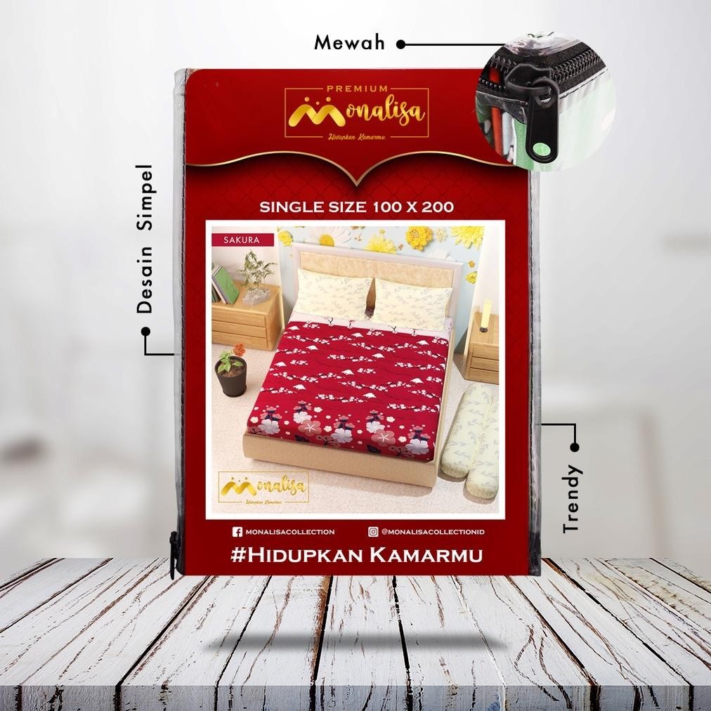 CR - Sprei Monalisa Premium Bellova / Leopard / Macan 160x200 TERLARIS