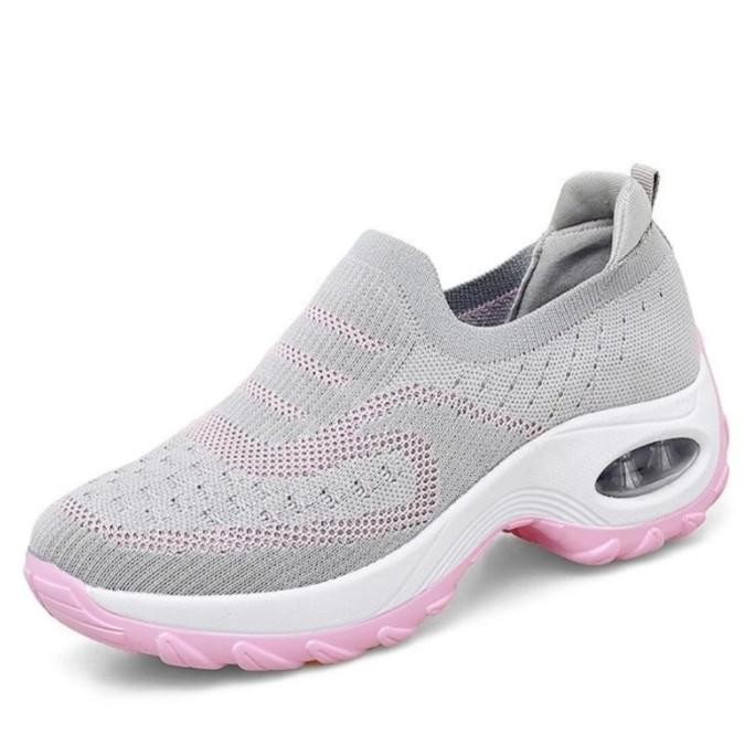 Sepatu Sneakers Wanita Slip On Import Kets Casual Tanpa Tali Terbaru