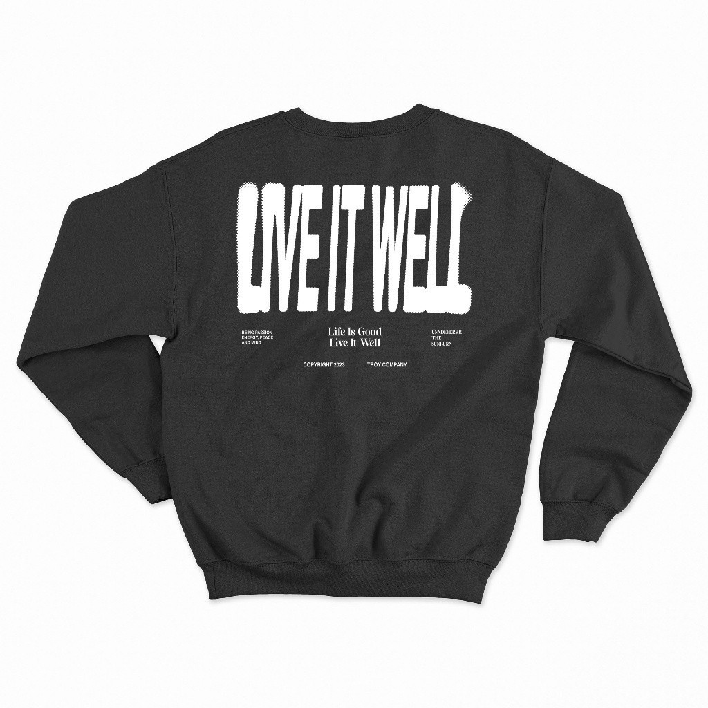 Troy Company Crewneck Hitam SW 2304
