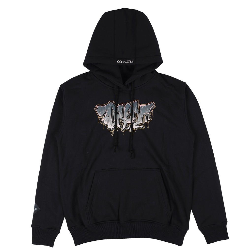 Troy Company Pullover Hoodie Stone Graffiti - Jaket Hoodie Pullover Hitam KH 2207