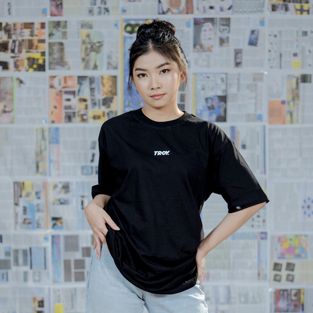 Troy Company Tshirt Black No More Tears - Kaos Pria Lengan Pendek Hitam MTD 2312