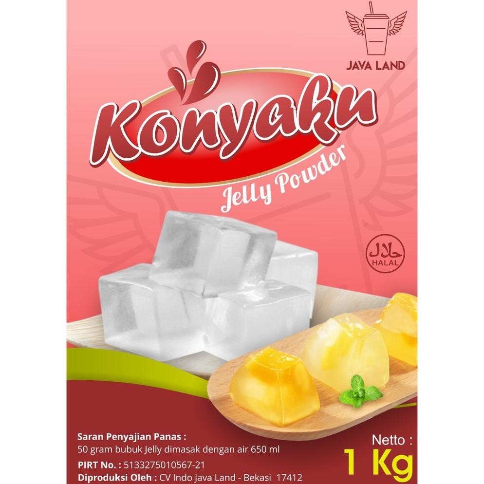 

PROMO Javaland Konyaku Jelly 1Kg | Topping Minuman Kekinian | Jely / Agar-agar premix