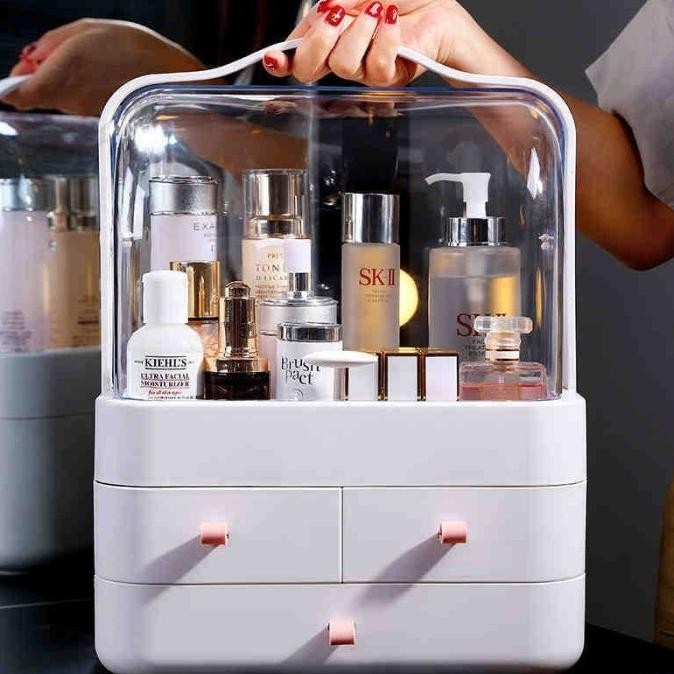 Kotak Rak kosmetik / Box Makeup Rias / Tempat Penyimpanan Skincare GBM