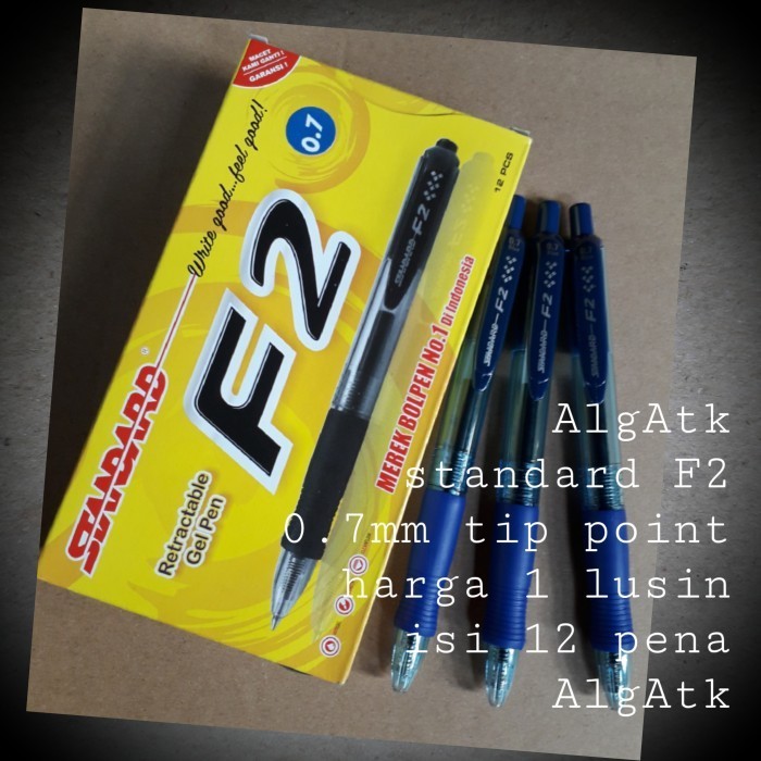 

NEW!! PULPEN STANDARD F2 ISI 12 PCS. 0.7MM.
