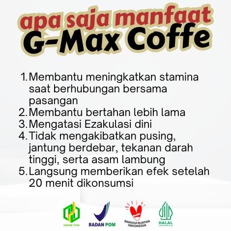 

TR24 Kopi Kuat Pria Tahan Lama GMAX COFFE ISI 10 SACHET Penambah Stamina Pria Dewasa Kopi kuat pria Herbal Tahan Lama Sembuhkan Ejakulasii Dini Sale