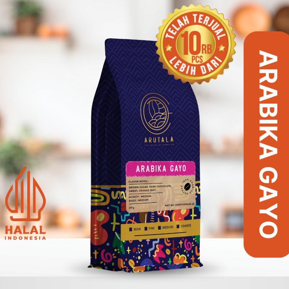 

vf-52 ARUTALA Kopi Gayo Takengon Arabika Arabica Coffee 200 gram Terlaris