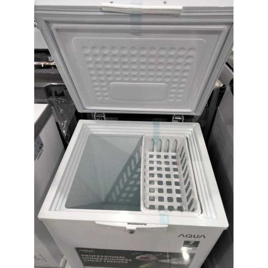 Baru Chest Freezer Box Aqua Aqf 100Gc 104 Liter Khusus Bogor