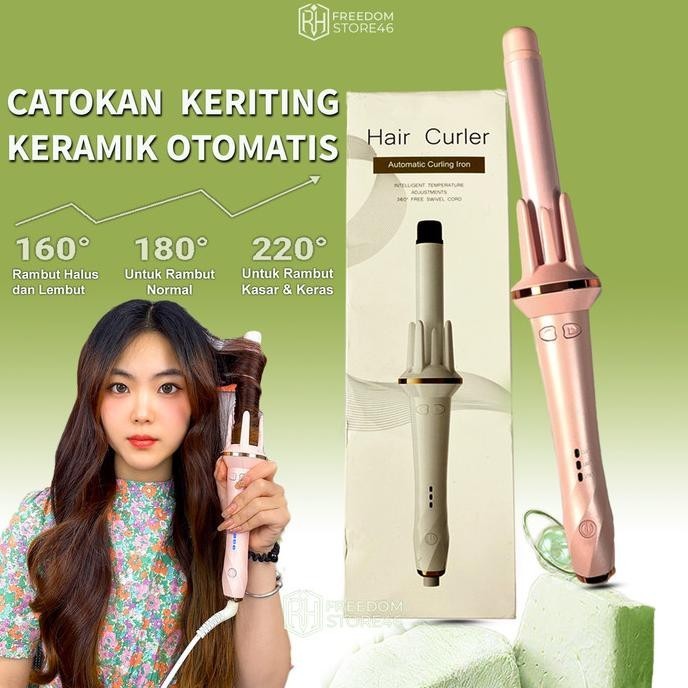 Catokan Rambut Keriting Keramik Curly Otomatis Libra Hair Styler