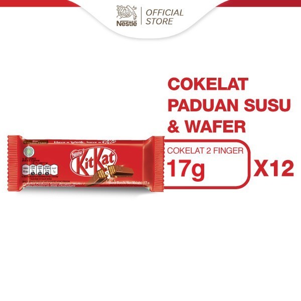 

Ready Nestle KITKAT Coklat Wafer 2F Original 17gx12pcs