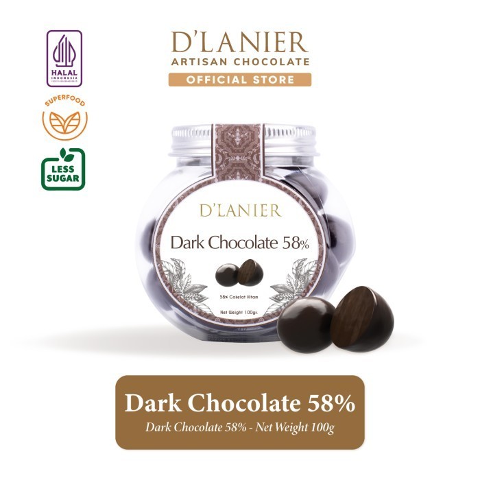 

Ready D'Lanier Dark Chocolate 58% (100gr)