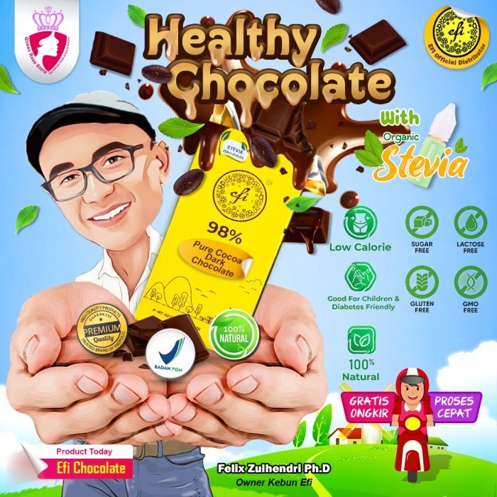 

Ready Dark Chocolate Efi - Cokelat Hitam Alami Kaya Nutrisi