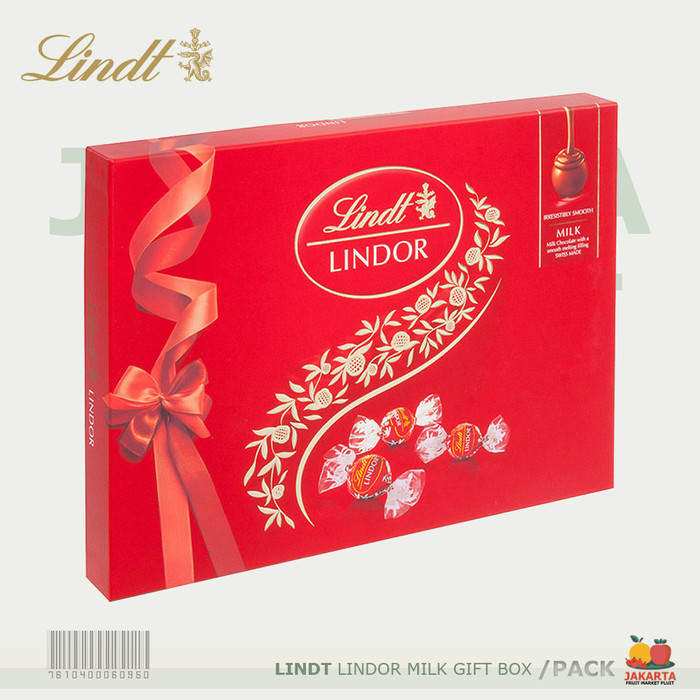 

Ready (COKELAT) LINDT LINDOR MILK GIFT BOX 168G