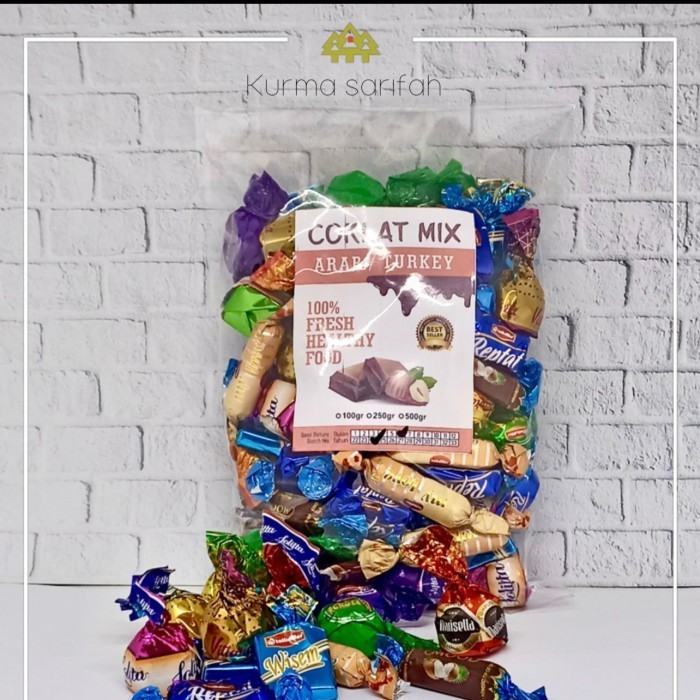 

Ready Coklat Turky/Coklat Mix-1kg-Coklat Amanda-Oleh2 Khas Arab