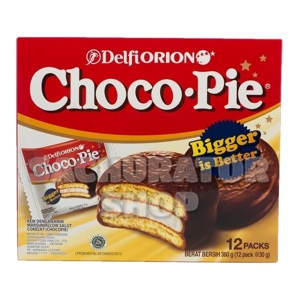 

Ready Biskuit Coklat Delfi Orion Choko Choco Pie Pai Chocolate Biscuits 12's
