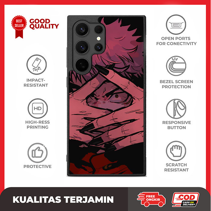 Case Casing Custom Samsung S24 S23 S22 S21 S20 FE Ultra Plus Jujutsu Kaisen AE3009 Hardcase A12