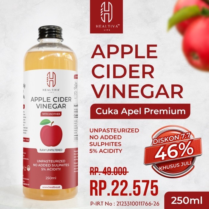 

Sale Premium Apple Cider Vinegar With The Mother / Cuka Apel Murni Organik