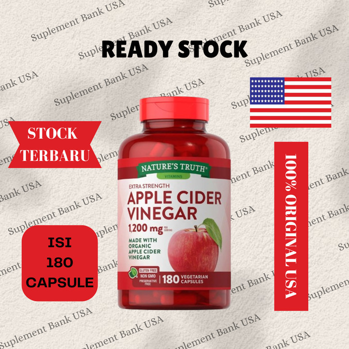 

Sale Nature'S Truth Apple Cider Vinegar 1200Mg 180Capsules