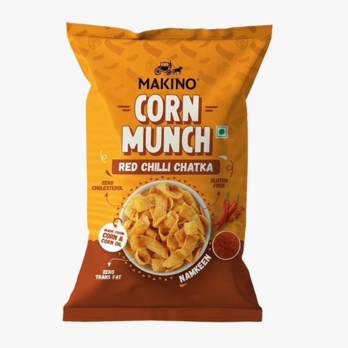 

MAKINO CORN MUNCH ( RED CHILKI CHATKA ) 150 GM