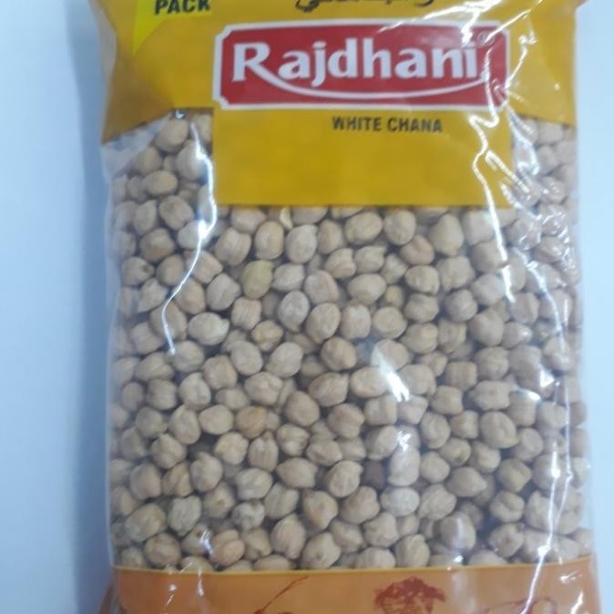 

RAJDHANI WHITE CHANA ( INDIA ) / CHOLE / KABULI CHANA KACANG - 500 GM