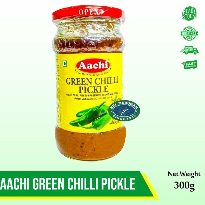 

AACHI GREEN CHILLI PICKLE 300G