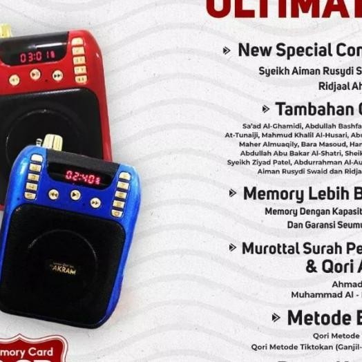 Speaker Al Akram Ultimate Spiker Murottal Alquran Murotal