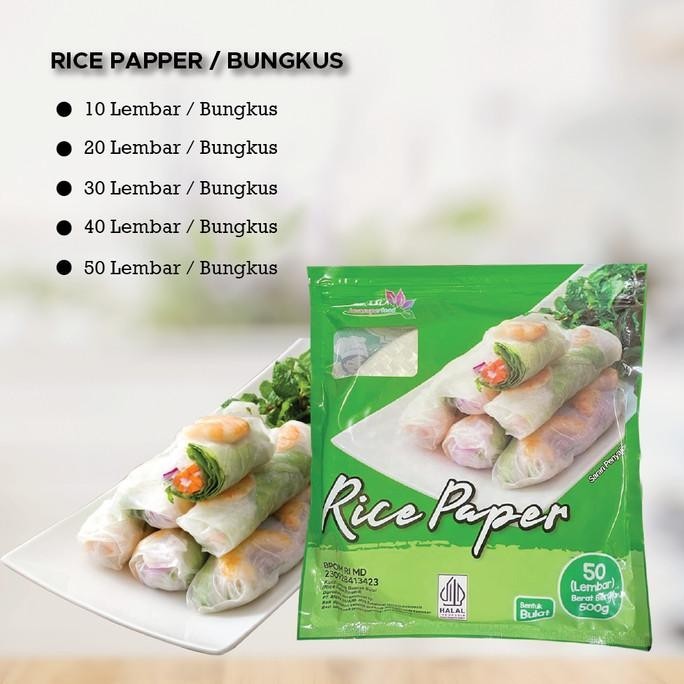 

[BELI 3 GRATIS 1] Rice Paper / Kulit Lumpia Vietnam BANH TRANG 200g HC