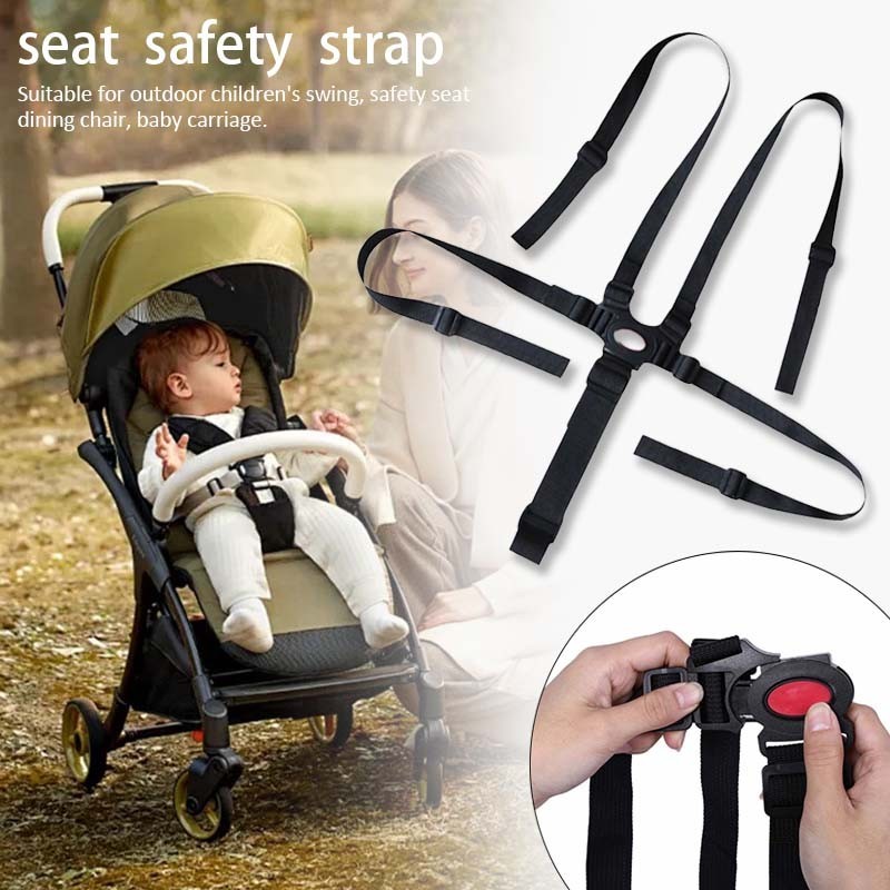 Sabuk Pengaman Stroller Bayi 5 Titik  Di Stroller Adjustable Seat Belt Seat Belt Baby Chair Untuk Ku