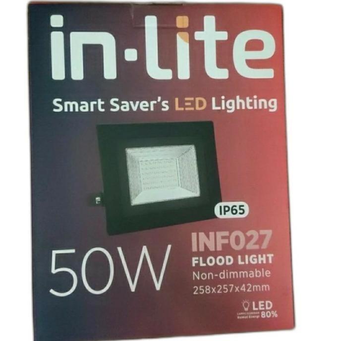 Berkualitas Inlite Flood Light 50 Watt Inf027 Lampu Sorot In-Lite 50Watt Tembak Gratis Ongkir