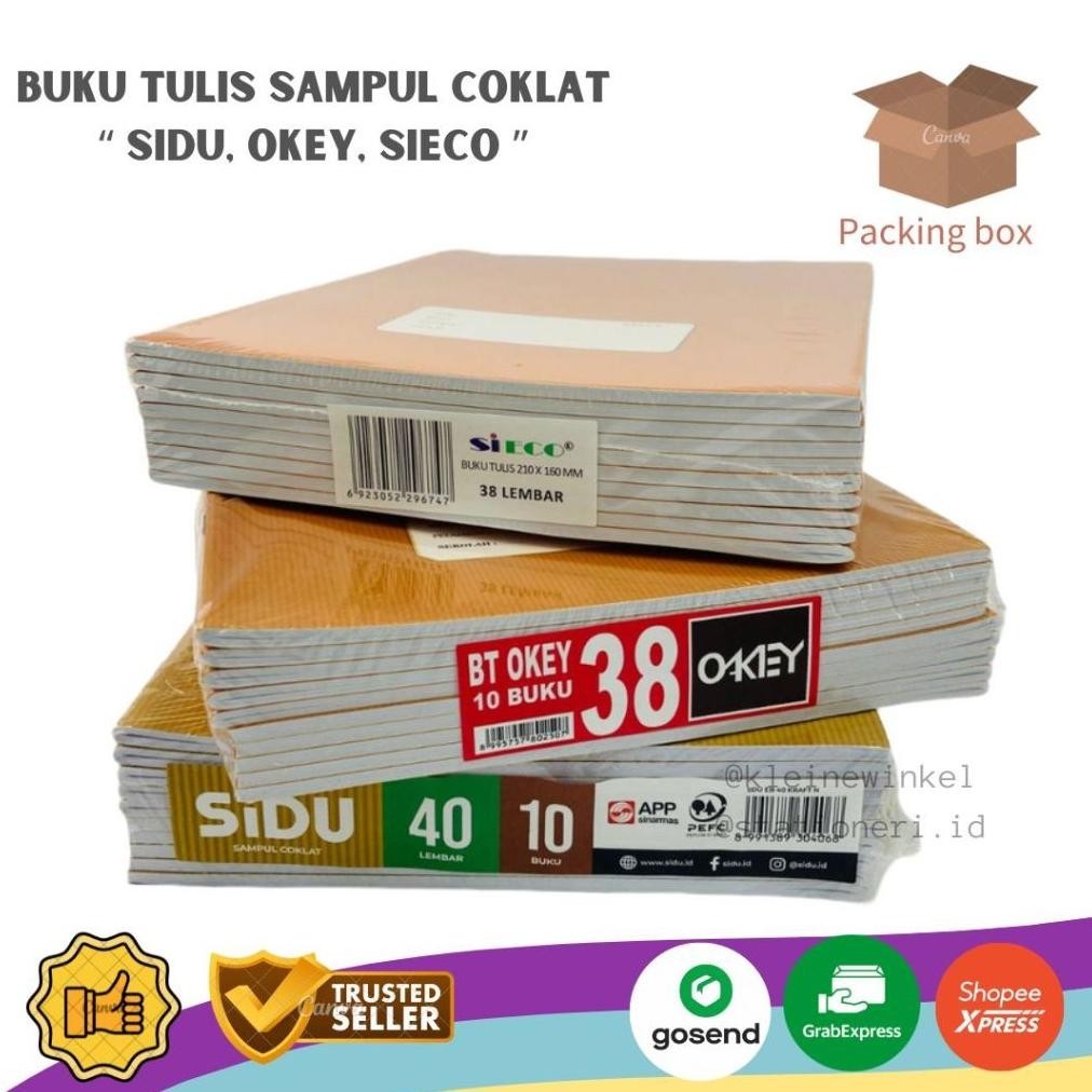 

Murah Buku Tulis Sampul Cokelat Isi 10 Buku Gratis Ongkir