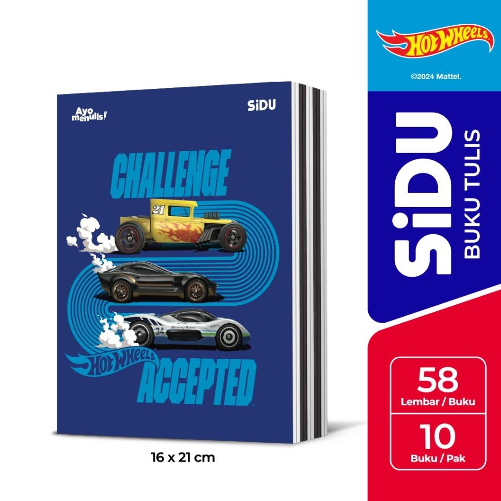 

Premium Sidu Buku Tulis Hotwheels 58 Lembar - 10 Buku Cod