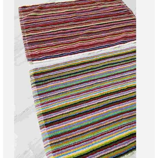 SALE KESET KAKI HANDUK MOTIF CERAH - KESET HANDUK SALUR - KESET PELANGI