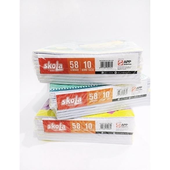 

Premium Buku Tulis Merek Skola Isi 58 Lembar / Buku Tulis 58 Lembar / Harga Untuk 1 Pack (Isi 10) Gratis Ongkir