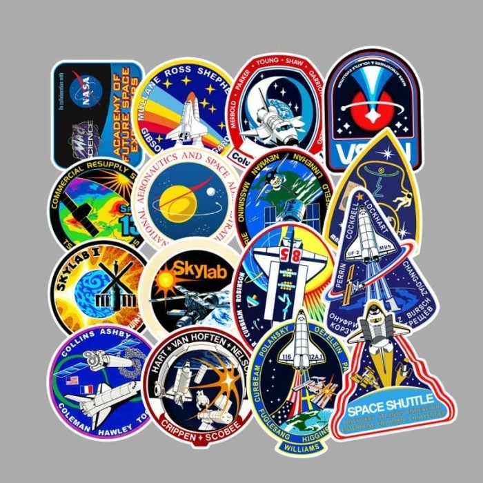 

Sticker Stiker Koper Desain Astronot UFO Space Type B