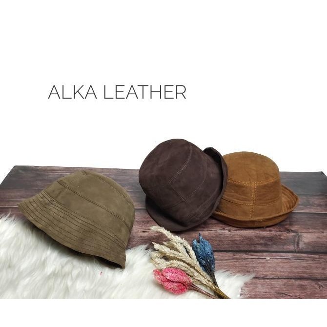 Topi Kulit Topi Korea Topi Rimba Wanita Pria