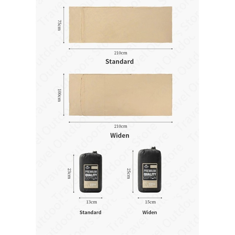 Sleeping Bag Liner / Selimut / Sprei Camping Naturehike Nh15S012-E