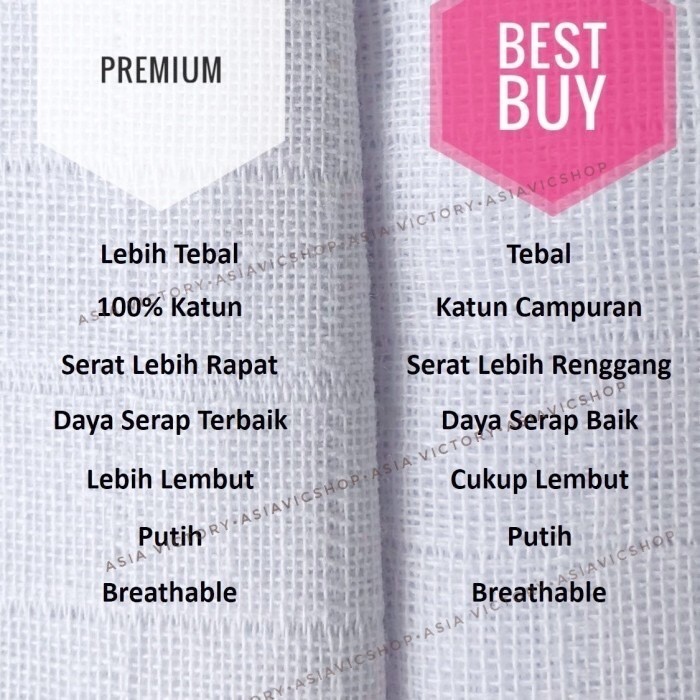 Kain Tetra Best Buy/Popok Kain/Kain Bedong/Selimut Bayi Meteran