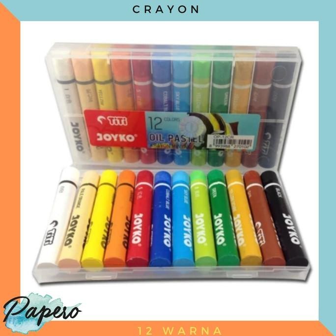 

hqu Crayon Set / Oil Pastel / Titi 12 Warna