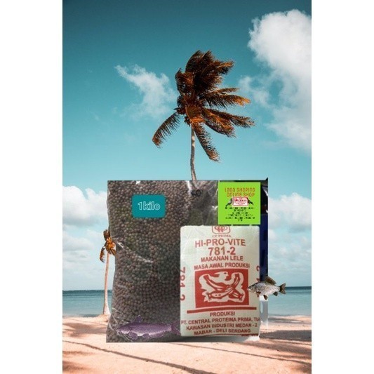 781-2 pakan 1kilo ikan lele nila gurame bandeng pellet ukuran 2mm no2 ori by hi pro vite Lampam ID