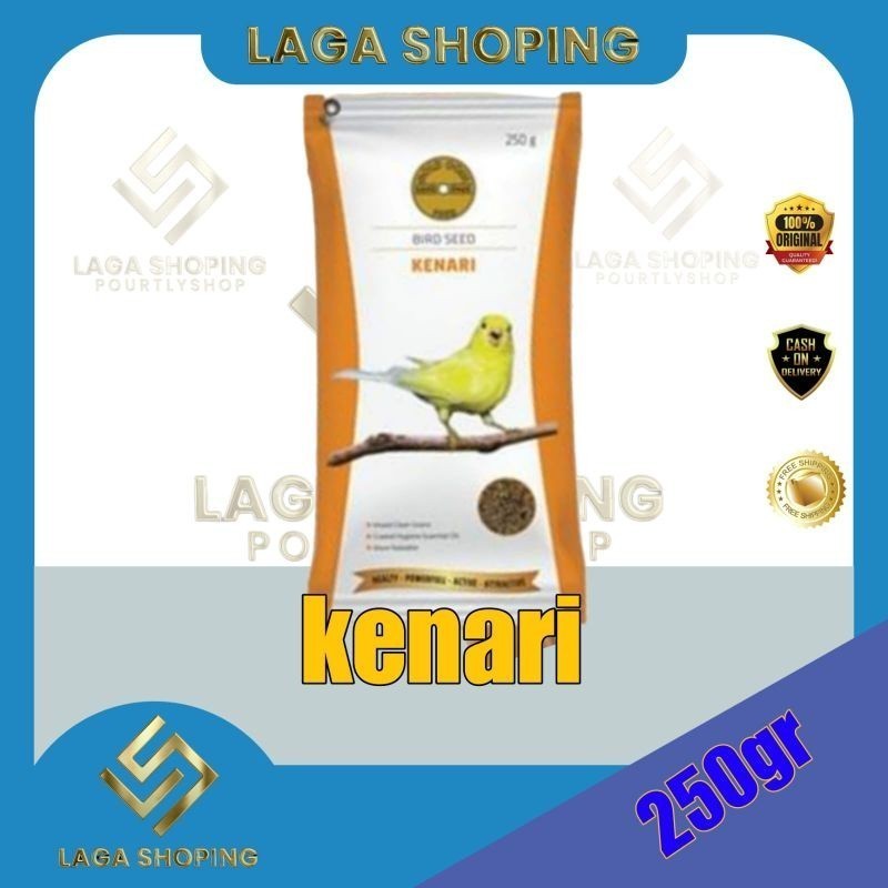 GOLD COIN KENARI 250gr SPECIAL BLEND PAKAN BURUNG GOLDCOIN KENARI asli ori Lampam ID