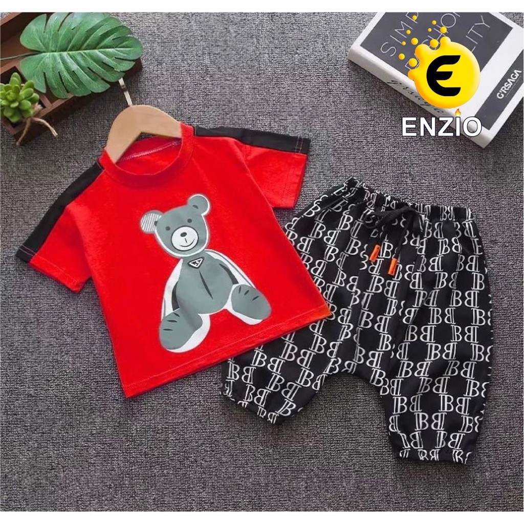 One Set Anak Laki Umur 2 4 6 7 Tahun 8 3 10 Stelan Onesett Motif Onesetterbaru 2In1 Remaja Setcelan 