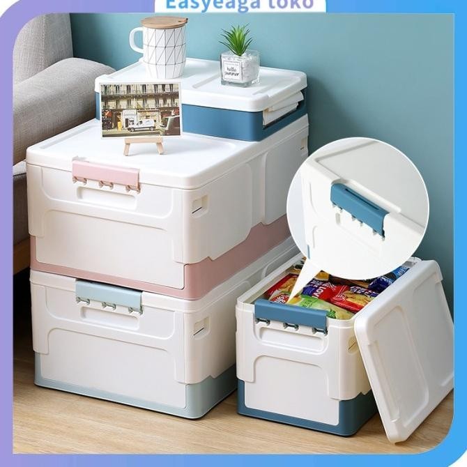 Kotak Lipat Plastic Kontainer Plastik Storage Box Folding Container