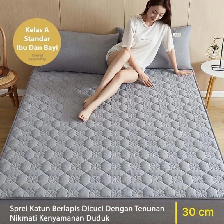 [DISKON] Sprei Sultan Waterproof Anti Air Breathable/ Sprei Protector bermotif / Sprei anti air ukur
