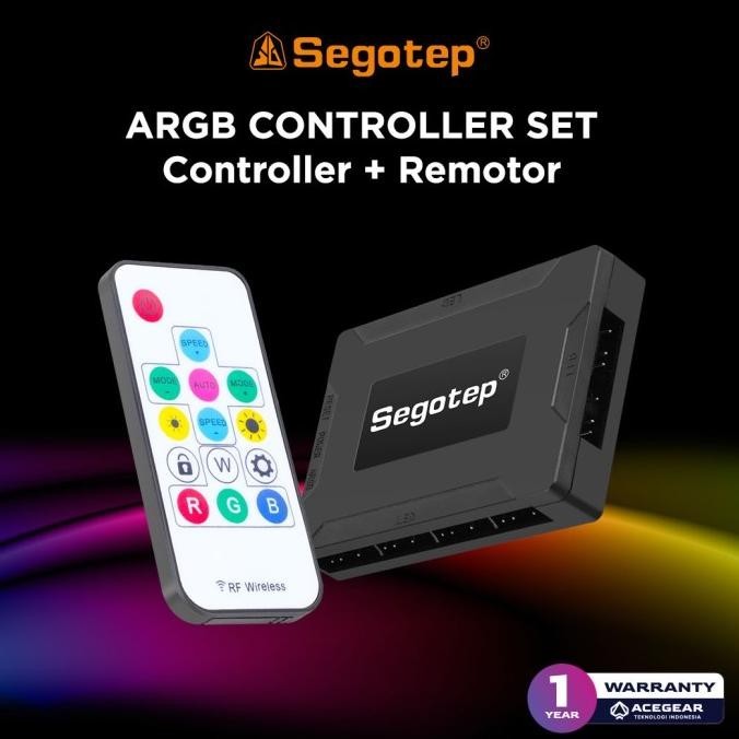 SEGOTEP ARGB CONTROLLER + REMOTE (10port 5v ARGB Controller+ RM)