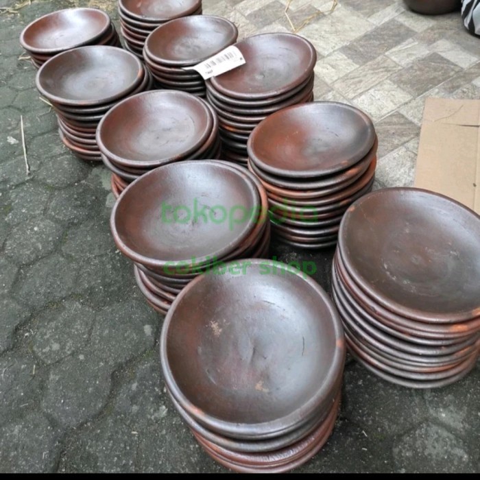 Dheao Paket Usaha Sambal Gami Bakar Piring Cobek Tanah Liat D20