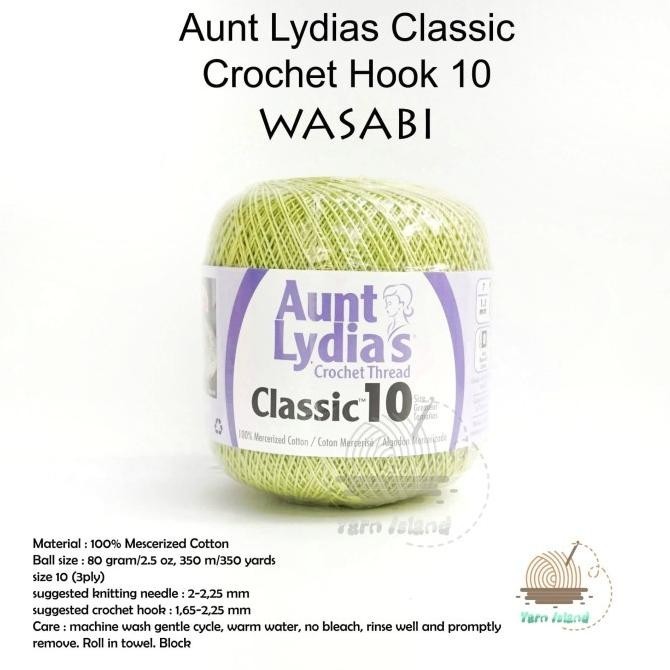 Benang Rajut Aunt Lydia Wasabi