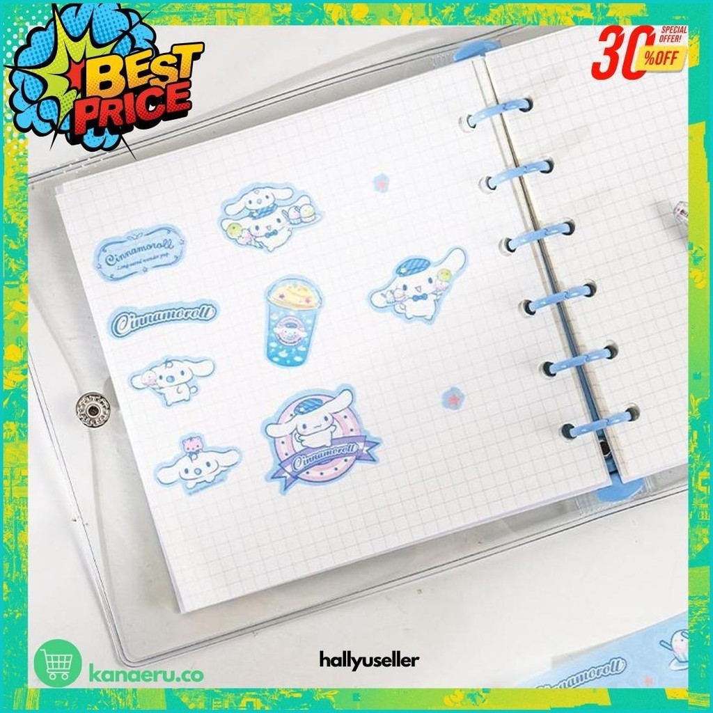 

(Krmi) Set Alat Tulis Sanrio Kawaii Cinnamorroll Mymelody Kuromi Siswa Kartun Kartun Notebook Stiker Stiker Kotak Hadiah Hadiah Anak