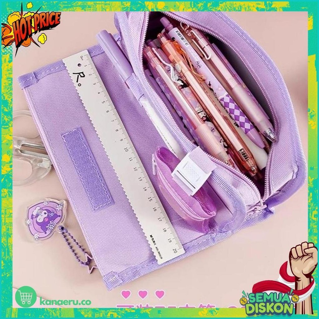 

(Krmi) 2024 Tempat Pensil Cinnamoroll Baru Sanrio Anime My Melody Kuromi Penyimpanan Alat Tulis Siswa Perlengkapan Sekolah Ins Kawaii Hadiah Lucu